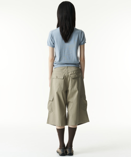 THECOLDESTMOMENT(ザコールデストモーメント)の「TCM button half knit cardigan (blue)(カーディガン/ボレロ・レディース・その他・SMALL/MEDIUM)」の8枚目の写真