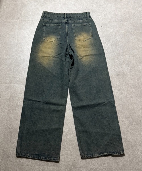 lilful(リルフル)の「【26年春夏新作】スタッズ付き スターモチーフ ウォッシュ加工 ワイドデニムパンツ(デニムパンツ・レディース・ライトブルー/ダークブルー・L/M)」の20枚目の写真