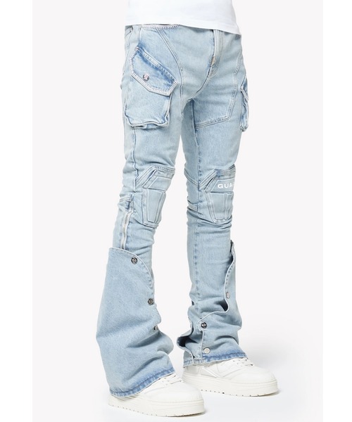 L.H.P（エルエイチピー）の「GUAPI/グアピ/Aqua Blue Coffin Arc Denim（デニムパンツ・メンズ・ブルー・34/32/30/28）」の4枚目の写真
