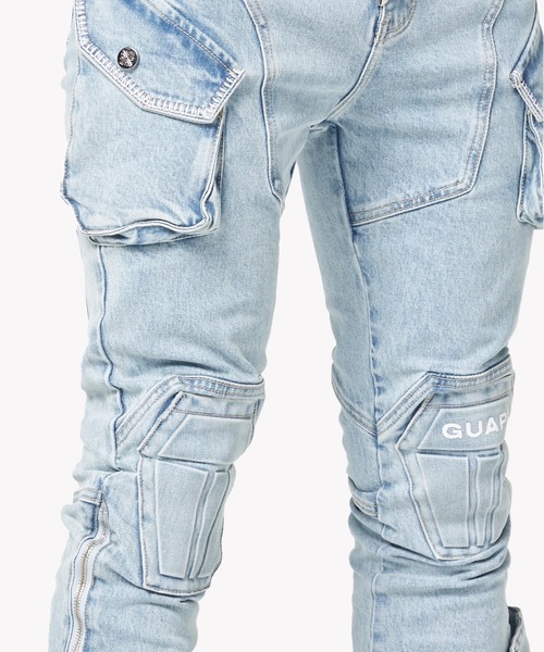 L.H.P（エルエイチピー）の「GUAPI/グアピ/Aqua Blue Coffin Arc Denim（デニムパンツ・メンズ・ブルー・34/32/30/28）」の7枚目の写真