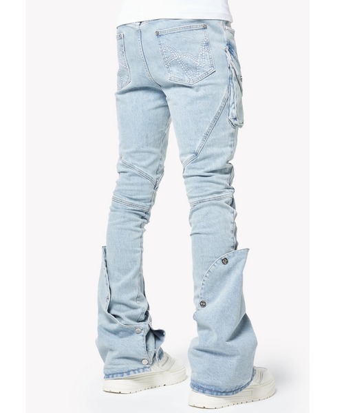 L.H.P（エルエイチピー）の「GUAPI/グアピ/Aqua Blue Coffin Arc Denim（デニムパンツ・メンズ・ブルー・34/32/30/28）」の5枚目の写真