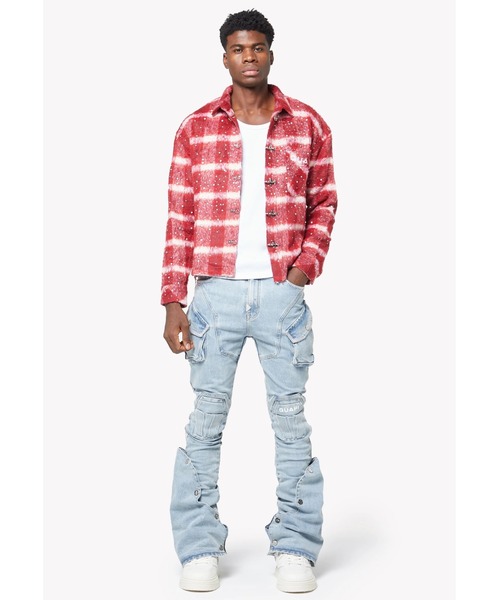 L.H.P（エルエイチピー）の「GUAPI/グアピ/Aqua Blue Coffin Arc Denim（デニムパンツ・メンズ・ブルー・34/32/30/28）」の2枚目の写真