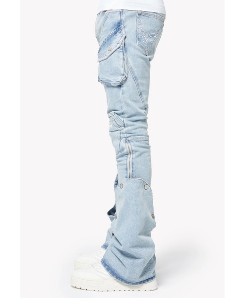 L.H.P（エルエイチピー）の「GUAPI/グアピ/Aqua Blue Coffin Arc Denim（デニムパンツ・メンズ・ブルー・34/32/30/28）」の11枚目の写真