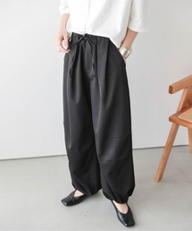裾ドロスト タックワイドパンツ