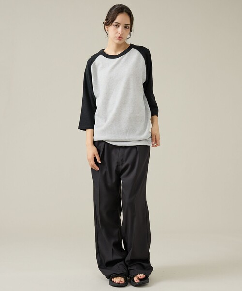 JEMORGAN(ジェーイーモーガン)の「【JEMORGAN /ジェーイーモーガン 】ワッフルラグランスリーブ7分袖Tシャツ/ユニセックス/JQ011-12S(Tシャツ/カットソー・メンズ・グレー系その他/アイボリー/グリーン系その他/ホワイト系その他/ネイビー・L/M/XL)」の15枚目の写真