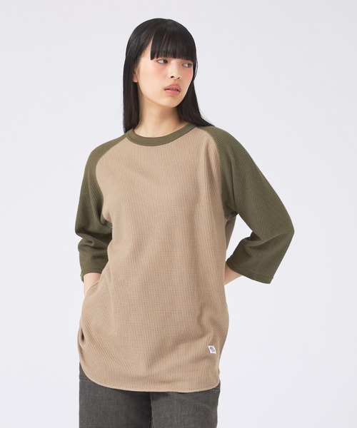 JEMORGAN(ジェーイーモーガン)の「【JEMORGAN /ジェーイーモーガン 】ワッフルラグランスリーブ7分袖Tシャツ/ユニセックス/JQ011-12S(Tシャツ/カットソー・メンズ・グレー系その他/アイボリー/グリーン系その他/ホワイト系その他/ネイビー・L/M/XL)」の5枚目の写真