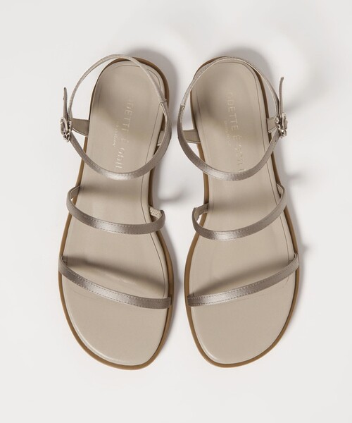ODETTE E ODILE(オデットエオディール)の「【WEB限定】トリプルナローストラップ サンダル15■↑(サンダル・レディース・ブラック/ライトグレー/その他1・22cm/22.5cm/23cm/23.5cm/24cm/24.5cm/25cm)」の1枚目の写真