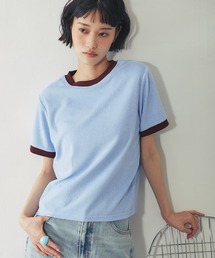 パイルリンガー半袖トップス