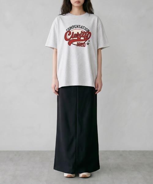 aimoha（アイモハ）の「ヴィンテージロゴプリントTシャツ（Tシャツ/カットソー・レディース・ブラック/ダークグレー/ネイビー/ホワイト/ライトグレー・FREE）」の13枚目の写真
