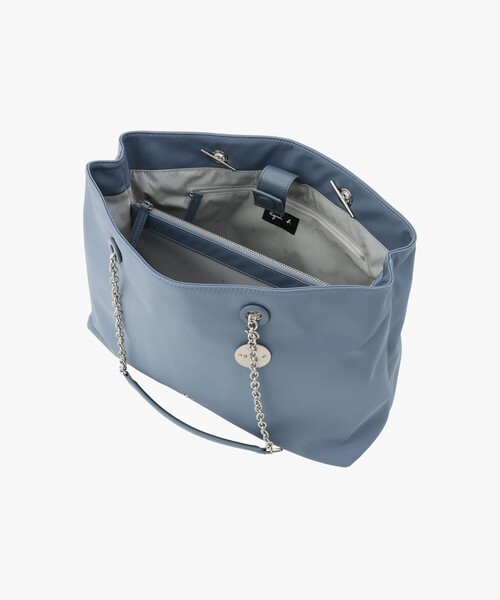 agnes b.（アニエスベー）の「ナイロン ラージ トートバッグ ABS16-03（トートバッグ・レディース・ブルー系その他・FREE）」の4枚目の写真