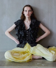 PRE-ORDER】Shirring French Sleeve Shirt/シャーリングフレンチ