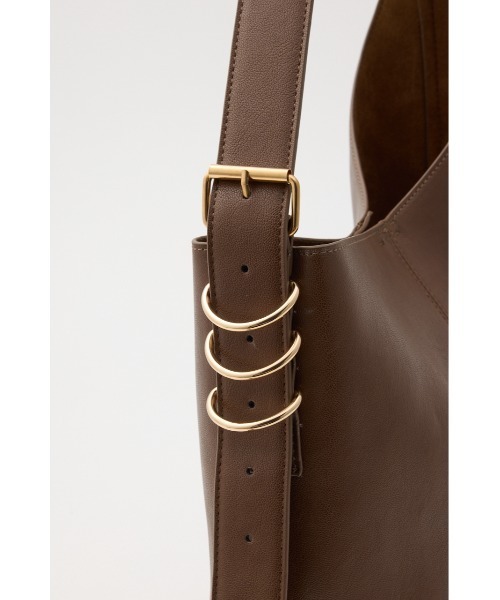 MOUSSY（マウジー）の「ONE HANDLE BUCKET バッグ（ショルダーバッグ・レディース・ブラック/ブラウン・FREE）」の15枚目の写真