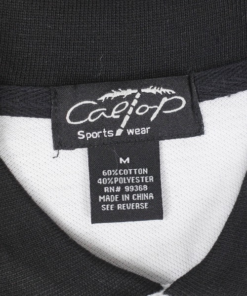 Cal Top(キャルトップ)の「【T19】【Cal Top/キャルトップ】STRIPE POLO SHIRTS(ポロシャツ・メンズ・ブラウン/ブラック/チャコールグレー・SMALL/MEDIUM/LARGE/X-LARGE)」の6枚目の写真