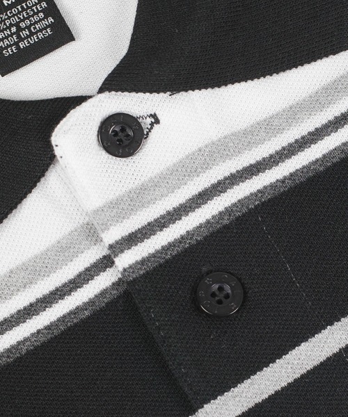 Cal Top(キャルトップ)の「【T19】【Cal Top/キャルトップ】STRIPE POLO SHIRTS(ポロシャツ・メンズ・ブラウン/ブラック/チャコールグレー・SMALL/MEDIUM/LARGE/X-LARGE)」の7枚目の写真