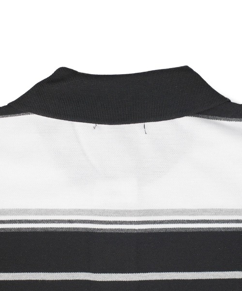 Cal Top(キャルトップ)の「【T19】【Cal Top/キャルトップ】STRIPE POLO SHIRTS(ポロシャツ・メンズ・ブラウン/ブラック/チャコールグレー・SMALL/MEDIUM/LARGE/X-LARGE)」の11枚目の写真