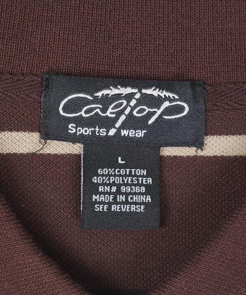 Cal Top(キャルトップ)の「【T19】【Cal Top/キャルトップ】STRIPE POLO SHIRTS(ポロシャツ・メンズ・ブラウン/ブラック/チャコールグレー・SMALL/MEDIUM/LARGE/X-LARGE)」の22枚目の写真