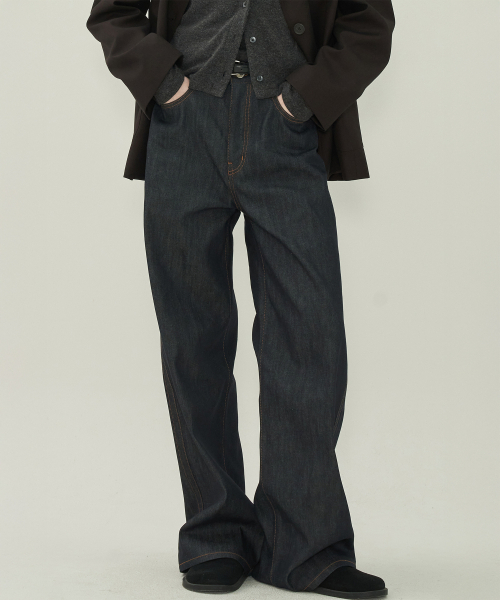 MOTT(モット)の「ノンフェイドステッチデニム - ネイビー(デニムパンツ・レディース・その他・SMALL/MEDIUM)」の1枚目の写真