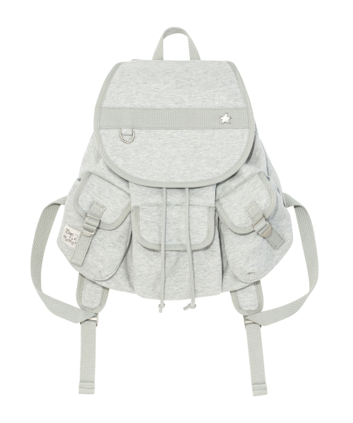 THECOLDESTMOMENT（ザコールデストモーメント）の「TCM 3 pocket sweat backpack (melange grey)（バックパック/リュック・レディース・その他・OS）」の2枚目の写真