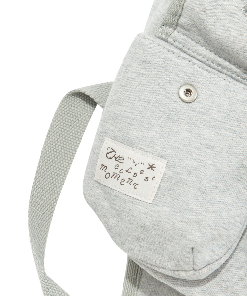 THECOLDESTMOMENT（ザコールデストモーメント）の「TCM 3 pocket sweat backpack (melange grey)（バックパック/リュック・レディース・その他・OS）」の4枚目の写真
