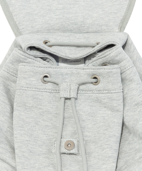THECOLDESTMOMENT（ザコールデストモーメント）の「TCM 3 pocket sweat backpack (melange grey)（バックパック/リュック・レディース・その他・OS）」の5枚目の写真