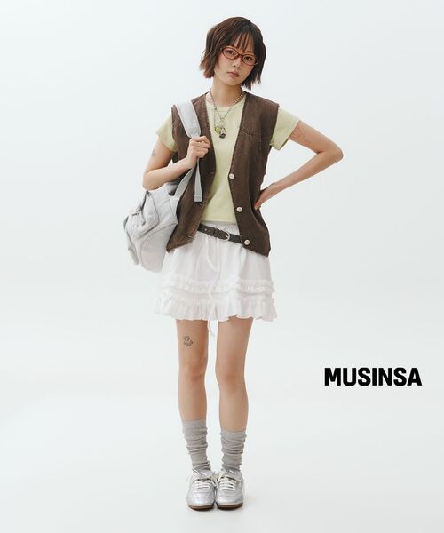THECOLDESTMOMENT（ザコールデストモーメント）の「TCM 3 pocket sweat backpack (melange grey)（バックパック/リュック・レディース・その他・OS）」の13枚目の写真