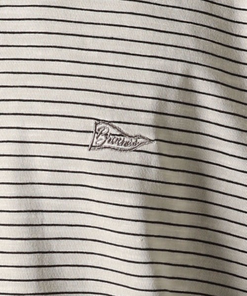 BAYFLOW(ベイフロー)の「【接触冷感・吸水速乾】ピグメントボーダーTEE(Tシャツ/カットソー・メンズ・ライトベージュ/チャコール/セージグリーン・LARGE/MEDIUM)」の9枚目の写真