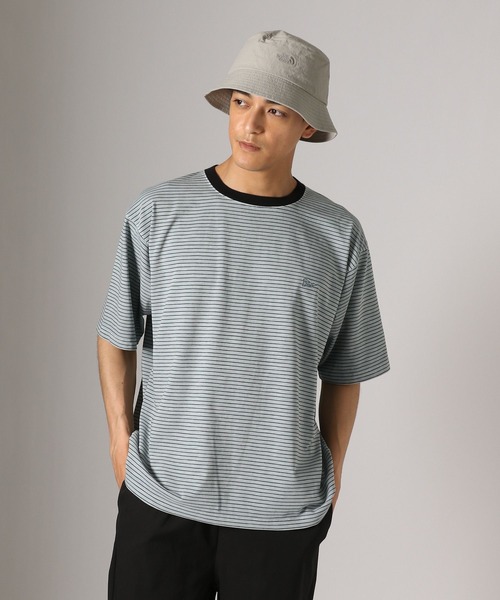 BAYFLOW(ベイフロー)の「【接触冷感・吸水速乾】ピグメントボーダーTEE(Tシャツ/カットソー・メンズ・ライトベージュ/チャコール/セージグリーン・LARGE/MEDIUM)」の11枚目の写真