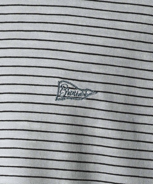 BAYFLOW(ベイフロー)の「【接触冷感・吸水速乾】ピグメントボーダーTEE(Tシャツ/カットソー・メンズ・ライトベージュ/チャコール/セージグリーン・LARGE/MEDIUM)」の12枚目の写真