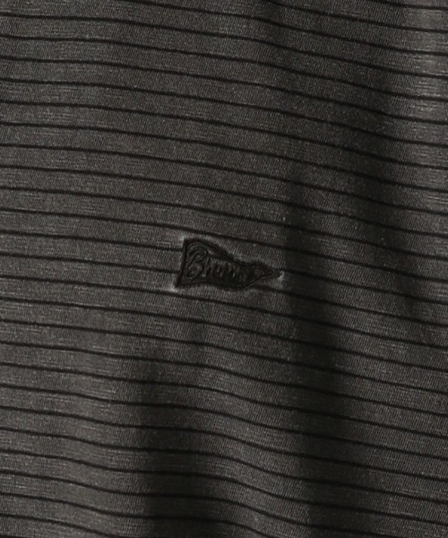 BAYFLOW(ベイフロー)の「【接触冷感・吸水速乾】ピグメントボーダーTEE(Tシャツ/カットソー・メンズ・ライトベージュ/チャコール/セージグリーン・LARGE/MEDIUM)」の6枚目の写真