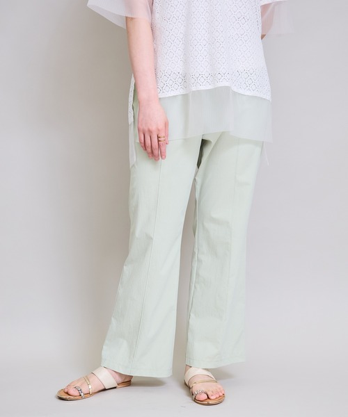 LHELBIE(レルビエ)の「クールストレッチパンツ(スラックス・レディース・ブラック/パープル/ライトグリーン/キャメル・M)」の21枚目の写真
