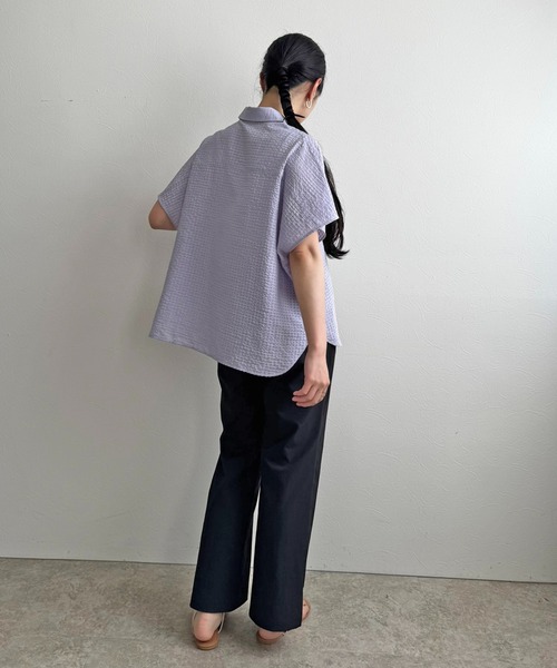LHELBIE(レルビエ)の「クールストレッチパンツ(スラックス・レディース・ブラック/パープル/ライトグリーン/キャメル・M)」の19枚目の写真