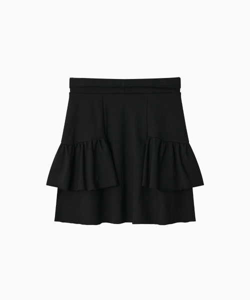 OHESHIO（オヘシオ）の「SHIRRING MIDI BANDING SKIRT, BLACK（スカート・レディース・その他・FREE）」の7枚目の写真