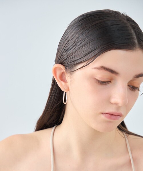 ete（エテ）の「[シグナルフープ] ピアス S（ピアス（両耳用）・レディース・シルバー・FREE）」の6枚目の写真