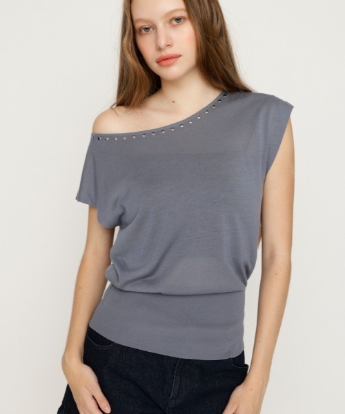 Studs Dolman HG топы — стразовый долман‑хайгейдж лето/осень