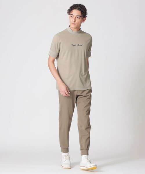 Paul Stuart(ポールスチュアート)の「【GOLF Men’s/吸水速乾】エアリーメッシュモックネック半袖シャツ(Tシャツ/カットソー・メンズ・ホワイト/ネイビー・M/L/XL)」の7枚目の写真
