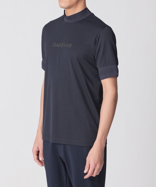 Paul Stuart(ポールスチュアート)の「【GOLF Men’s/吸水速乾】エアリーメッシュモックネック半袖シャツ(Tシャツ/カットソー・メンズ・ホワイト/ネイビー・M/L/XL)」の9枚目の写真