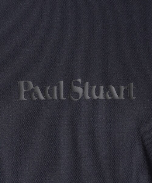 Paul Stuart(ポールスチュアート)の「【GOLF Men’s/吸水速乾】エアリーメッシュモックネック半袖シャツ(Tシャツ/カットソー・メンズ・ホワイト/ネイビー・M/L/XL)」の12枚目の写真