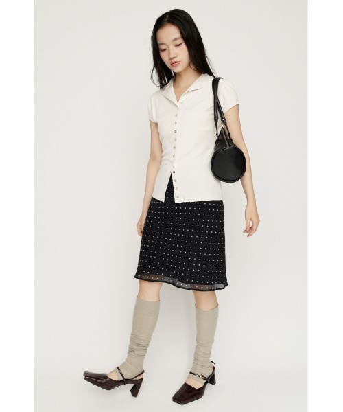 SLY(スライ)の「VINTAGE LIKE FLARE SKIRT ヴィンテージライクフレアスカート 夏服 秋服(スカート・レディース・ピンク系その他/ブラック系その他2・0/1)」の14枚目の写真