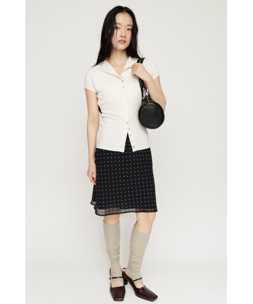 SLY(スライ)の「VINTAGE LIKE FLARE SKIRT ヴィンテージライクフレアスカート 夏服 秋服(スカート・レディース・ピンク系その他/ブラック系その他2・0/1)」の8枚目の写真