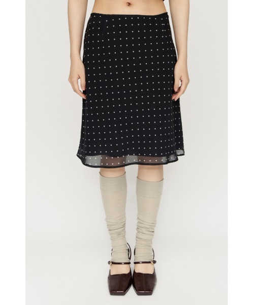 SLY(スライ)の「VINTAGE LIKE FLARE SKIRT ヴィンテージライクフレアスカート 夏服 秋服(スカート・レディース・ピンク系その他/ブラック系その他2・0/1)」の10枚目の写真