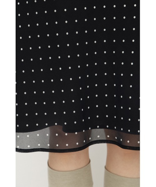 SLY(スライ)の「VINTAGE LIKE FLARE SKIRT ヴィンテージライクフレアスカート 夏服 秋服(スカート・レディース・ピンク系その他/ブラック系その他2・0/1)」の3枚目の写真