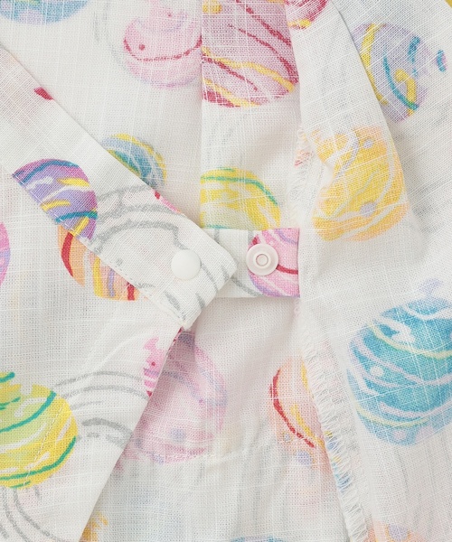 petit main(プティマイン)の「BABY GIRLS甚平(浴衣・キッズ・アイボリー/ピンク/カラフル・70cm/80cm)」の12枚目の写真