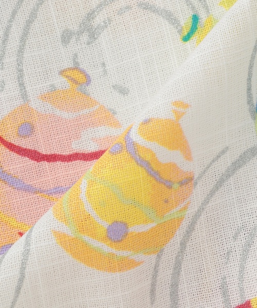 petit main(プティマイン)の「BABY GIRLS甚平(浴衣・キッズ・アイボリー/ピンク/カラフル・70cm/80cm)」の6枚目の写真