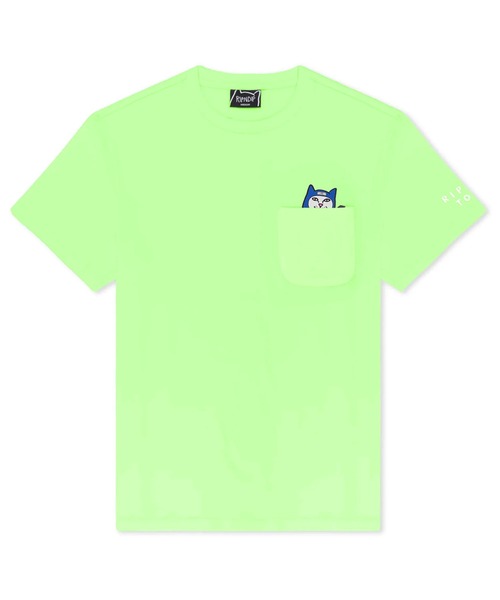 LORD NINJA POCKET TEE(LIME GREEN)（Tシャツ/カットソー）｜RIPNDIP