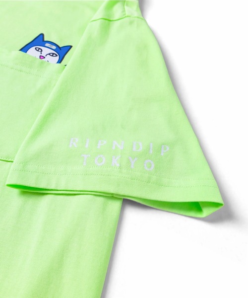 ＠RiPN様用 LORD NINJA POCKET TEE(LIME GREEN)（Tシャツ/カットソー）｜RIPNDIP