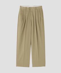YLEVE / HIGH TWISTED COTTON GABA TROUSERS