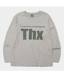 THX グラフィックレイヤードソフトロングスリーブオーバーサイズ長袖Tシャツ_2COLOR
