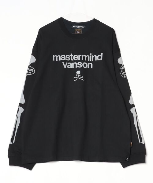 mastermind JAPAN(マスターマインド)の「mastermind(マスターマインド) MASTERMIND×VANSON BONE L/S TEE(Tシャツ/カットソー・メンズ・ブラック・S)」の1枚目の写真