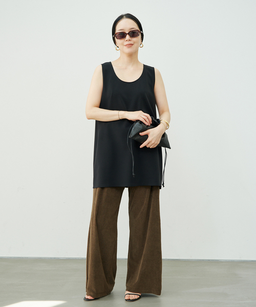 plage（プラージュ）の「Pile パンツ（その他パンツ・レディース・ブラック/カーキ・38/36）」の7枚目の写真