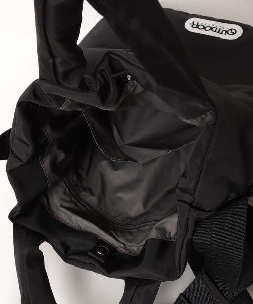 OUTDOOR PRODUCTS(アウトドアプロダクツ)の「【OUTDOOR PRODUCTS / アウトドアプロダクツ】2way Belt Tote Bag / ナイロン ベルトトートバッグ(トートバッグ・メンズ・アイボリー/ブラック/シルバー/ブラウン・FREE)」の8枚目の写真